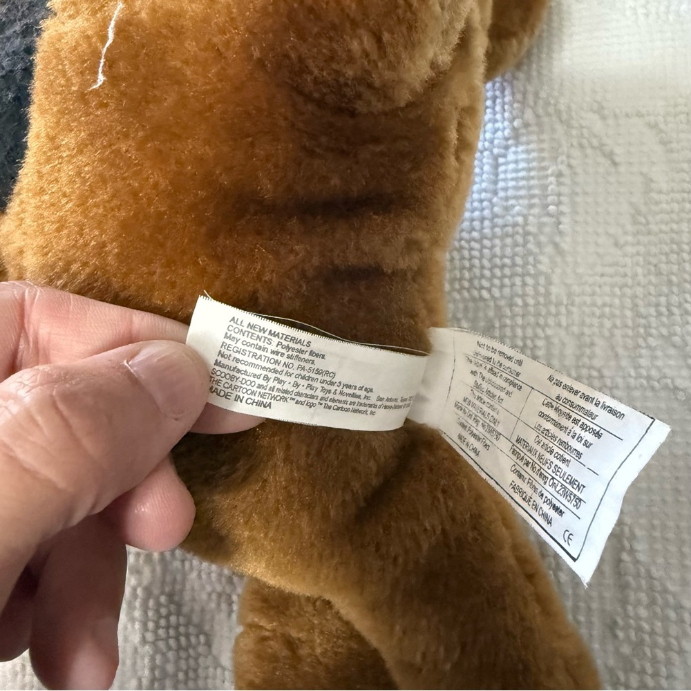 Vintage Scooby Doo Holding Hot Dog Plush Cartoon Network - Picture 7 of 9